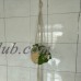 Girl12Queen Handcrafted Braided Rope Hanging Net Basket Flower Pot Holder Plant Hanger   